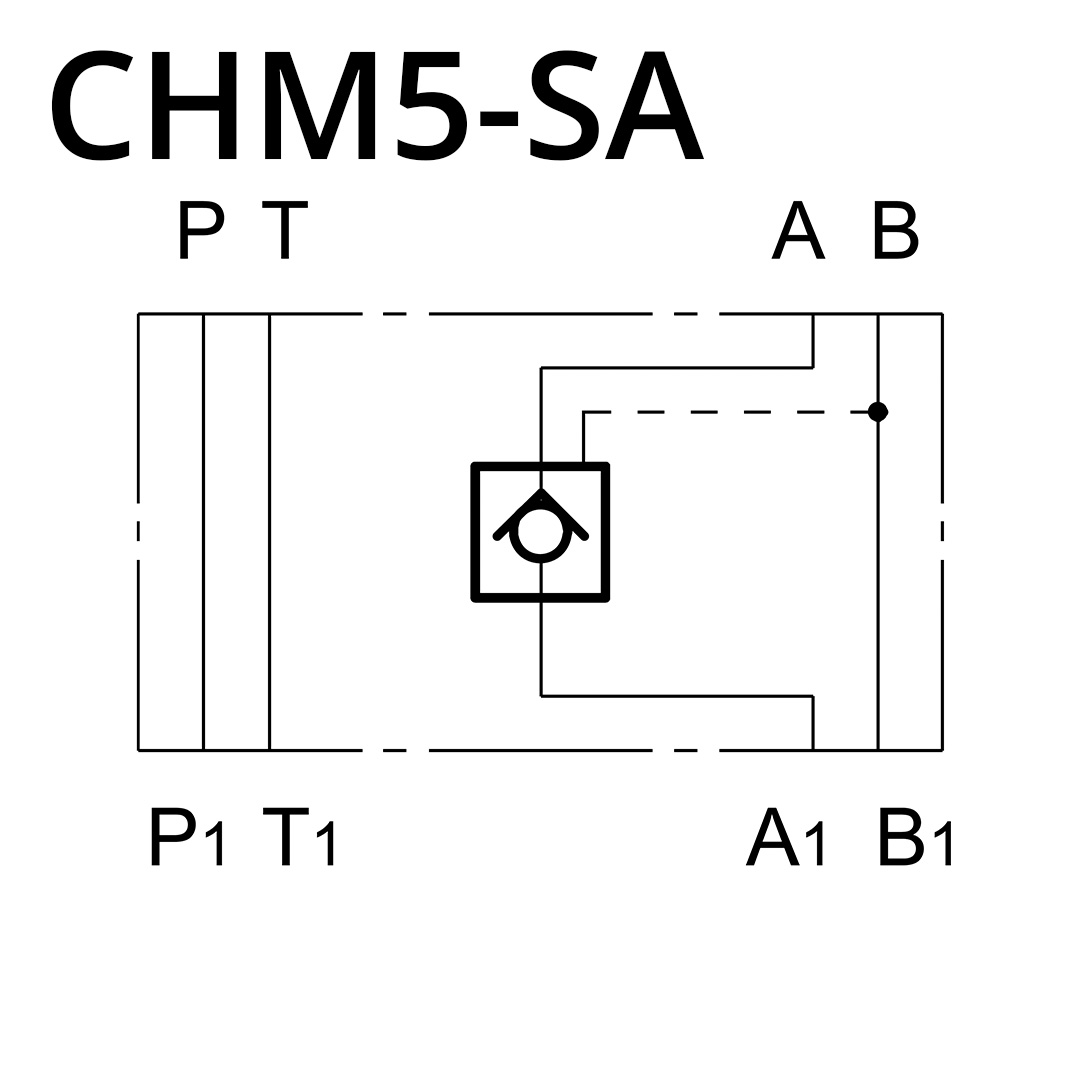 Duplomatic hydraulisch entsperrbares Rückschlagventil CHM5-SA/10N (NG10 / CETOP 5)