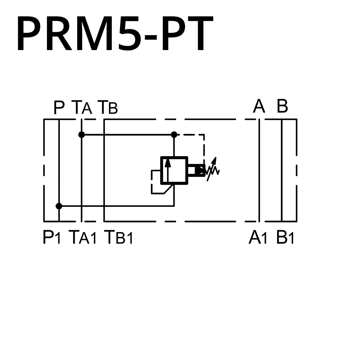 Duplomatic vorgesteuertes Druckbegrenzungsventil PRM5-PT350/10N (NG10 / CETOP 5)