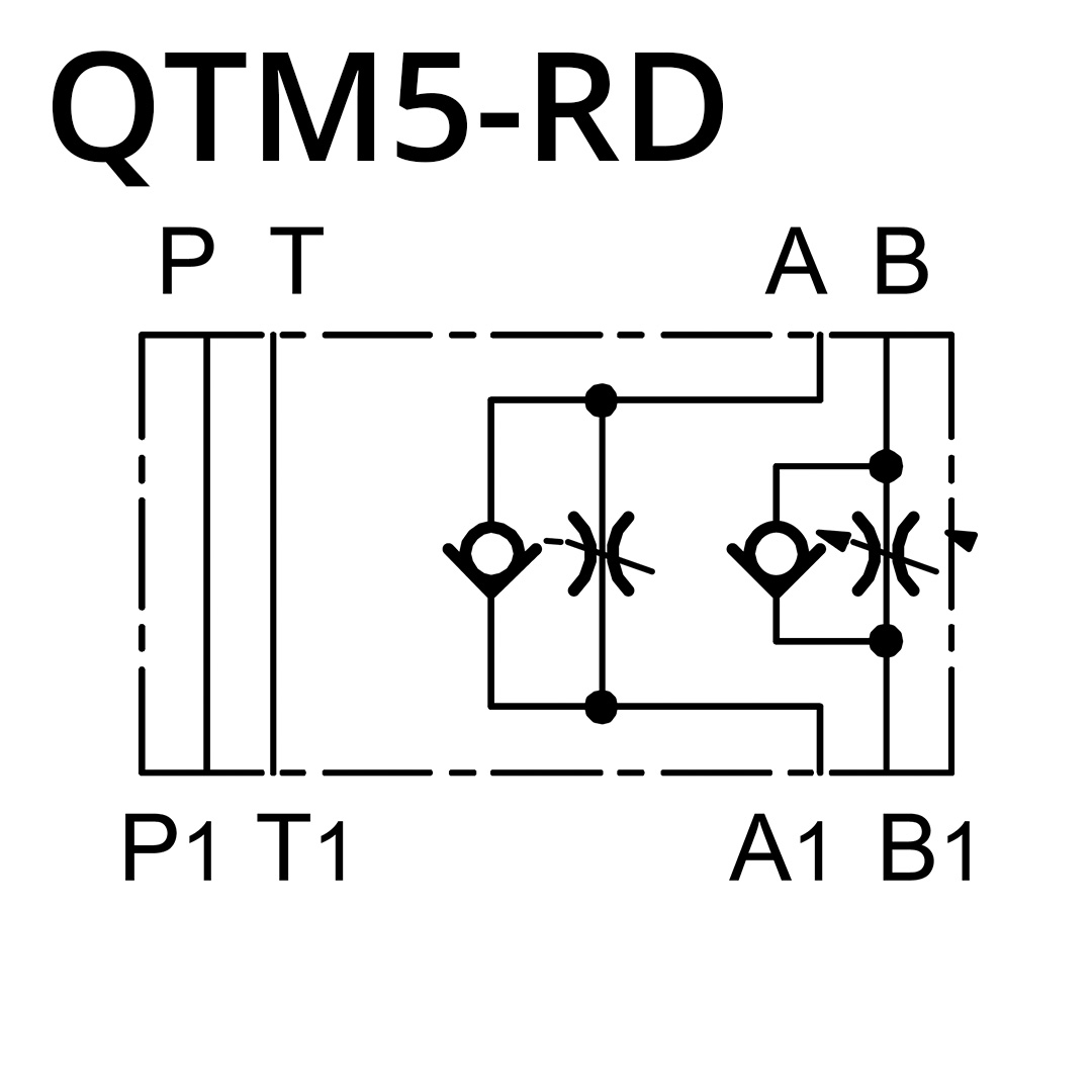 Duplomatic Drosselrückschlagventil QTM5-RD/10N/S (NG10 / CETOP 5)