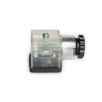 Ventilstecker 16 Ventilstecker, LED rot, Überspannungsschutz, 115 VDC, Ohne Kabel, Transparent