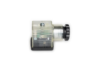 Ventilstecker, LED rot, Überspannungsschutz, 230 VDC, Ohne Kabel, Transparent