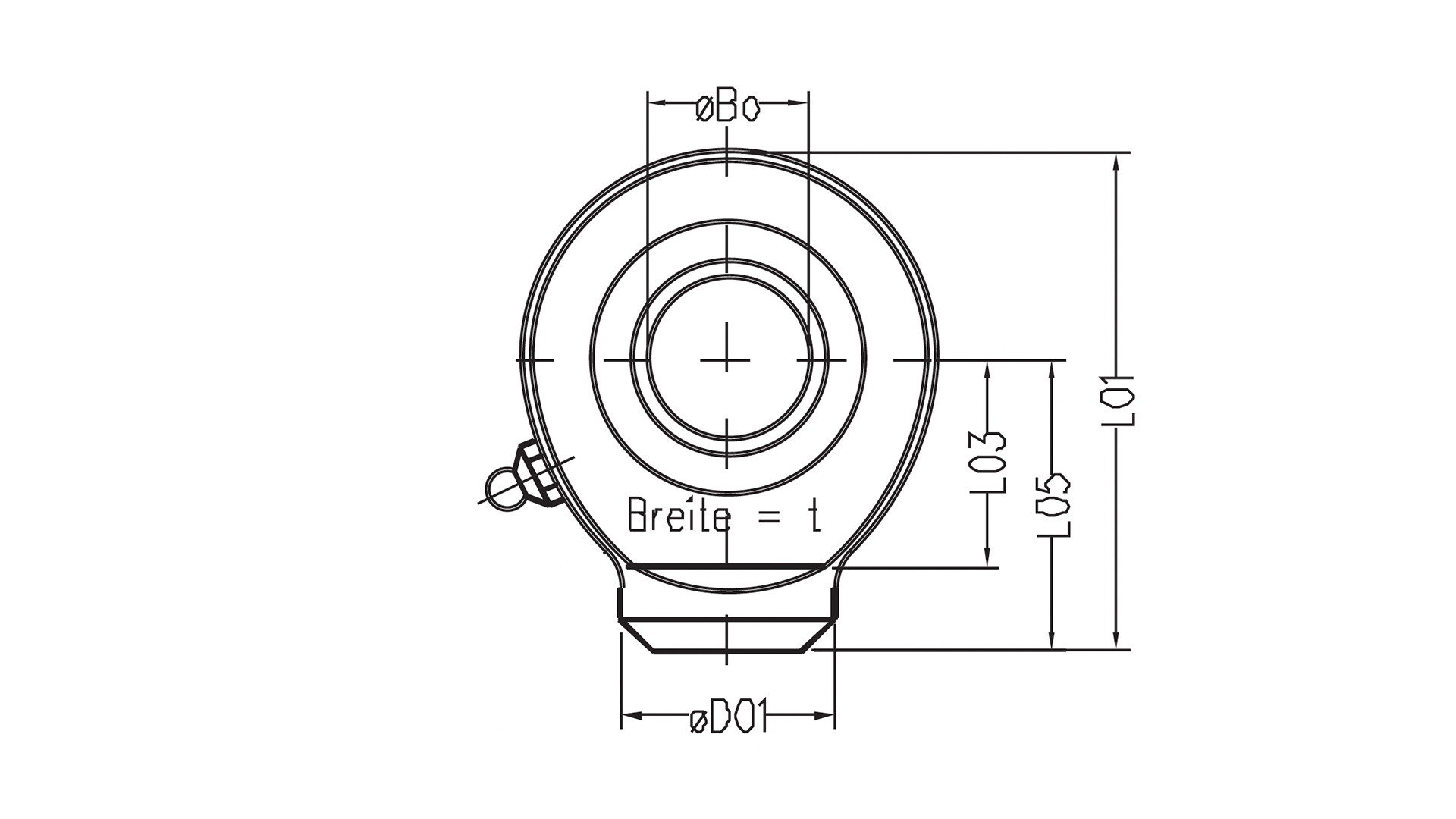 Standardgelenkkopf ø60 zum Anschweißen 2 Standardgelenkkopf ø60 zum Anschweißen – Bild 2