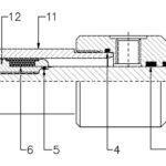Dichtsätze für Hydraulikzylinder 2 Dichtsatz für Hydraulikzylinder, Schnittzeichnung mit Dichtungspositionen