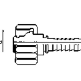 Pressarmatur DKO-KA für Hochdruckreiniger, NW 8, M22x1,5, mit Presshülse
