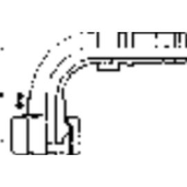 Pressarmatur DKOS 90°, NW 20, 25S M36x2, mit Presshülse